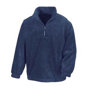 Result Adults Unisex Polartherm Zip Neck Fleece / Navy